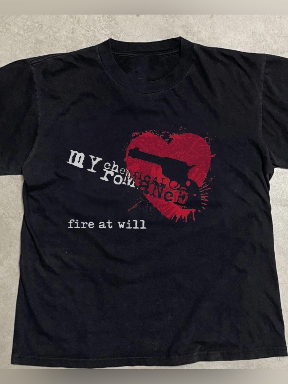 Gildan Black Graphic 'My Chemical Romance - Fire At Will' Band T‑Shirt